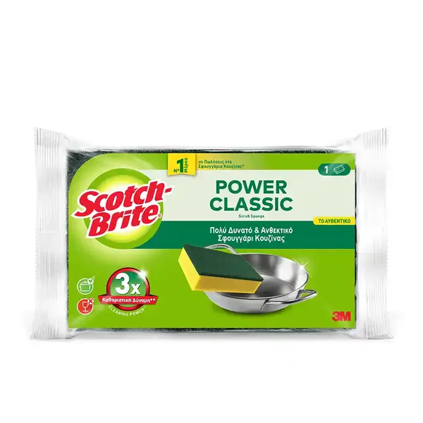 Scotch-Brite Σφουγγαράκι Κουζίνας Πράσινο Κλασικό