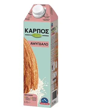 ΚΑΡΠΟΣ ΑΜΥΓΔΑΛΟ Χωρίς Προσθήκη Ζάχαρης, Protein 32g Φυτικής Πρωτεΐνης
