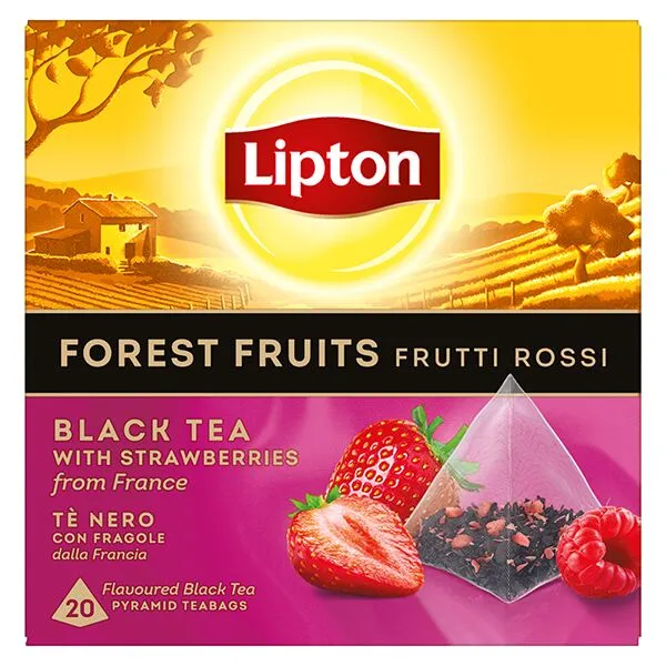 Μαύρο τσάι LIPTON forest fruits πυραμίδες 20x1.7gr