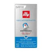 ILLY Καφές Espresso Decaffeinato 10 κάψουλες συμβατές με μηχανή Nespresso 57g