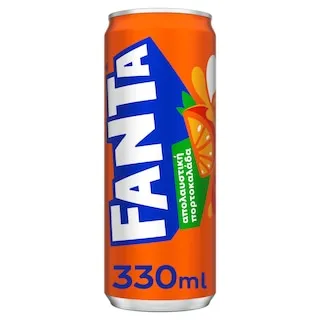 FANTA Πορτοκαλάδα Κόκκινη Λιγότερη Ζάχαρη Κουτί 330ml