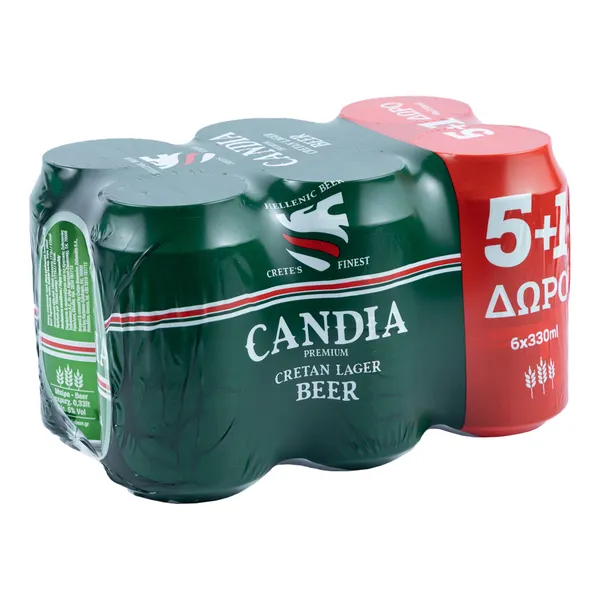 CANDIA lager 330ml 5+1 δώρο