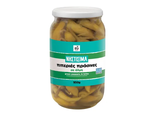 Πράσινες πιπεριές σε άλμη