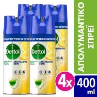 Απολυμαντικό Σπρέι Lemon Breeze Dettol 4x400 ml
