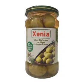 Ελιές πράσινες XENIA με 40% λιγότερο αλάτι 300gr