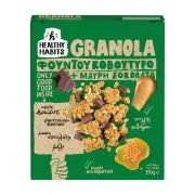 Healthy Habits Granola Με Φυστικοβούτυρο & Μαύρη Σοκολάτα 350γρ.