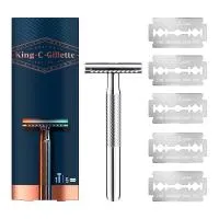Gillette King C Double Edge Ξυριστική Μηχανή (+5 Ανταλλακτικά)