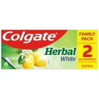 COLGATE Herbal Οδοντόκρεμα White 2x75ml