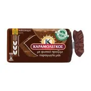 ΚΑΡΑΜΟΛΕΓΚΟΣ Ψωμί για Τοστ Πολύσπορο Ολικής Άλεσης με Προζύμι 340g