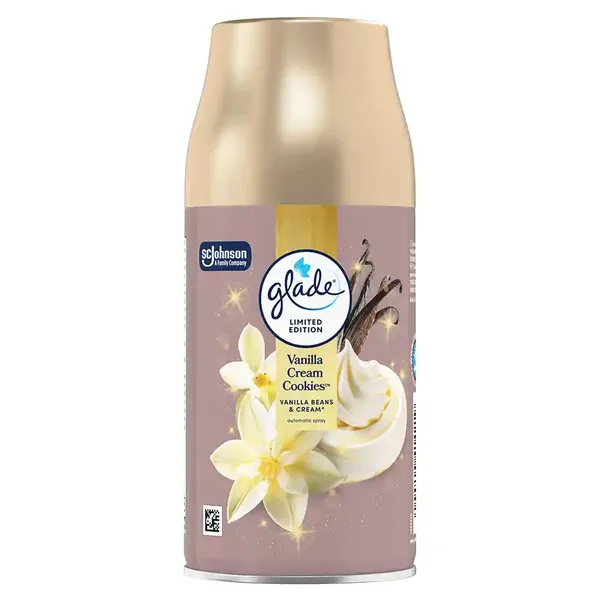Glade Αρωματικό Χώρου Ανταλλακτικό Αυτόματης Συσκευής Ψεκασμού Vanilla Cream Cookies 269ml.