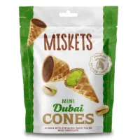 Γκοφρετάκια γάλακτος Dubai cones, Miskets 50g