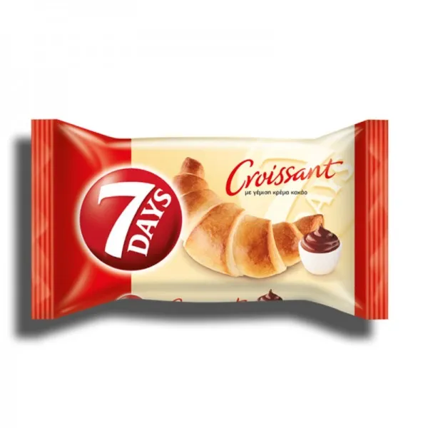 7 DAYS κρουασάν κακάο ή πραλίνα φουντουκιού ή βερίκοκο ή choco drops ή κακάο-βανίλια 4x70γρ.