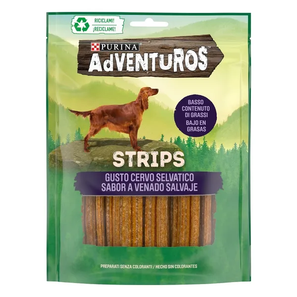 strips με γεύση άγριου ελαφιού ή nuggets αγριόχοιρου ή mini sticks με βούβαλο 90γρ.