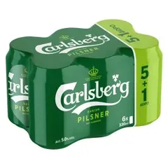 CARLSBERG 330ml 5+1 δώρο