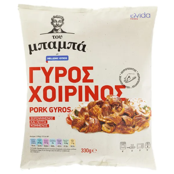 Καλοψημένος και λεπτοκομμένος Γύρος Χοιρινός