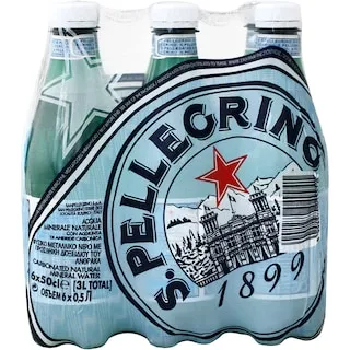 Νερό Φυσικό Μεταλλικό Ανθρακούχο San Pellegrino 6X500 ml