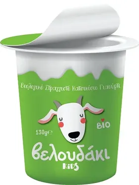 Βιολογικό Κατσικίσιο Στραγγιστό Γιαούρτι Βελούδινο Kids (130g)