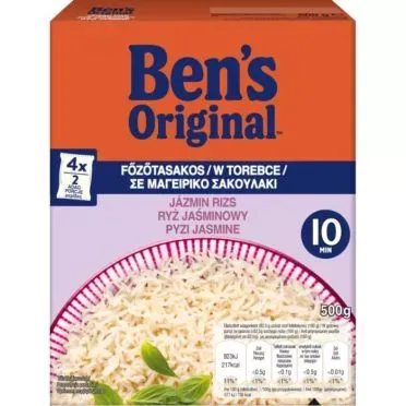 BEN'S ORIGINAL™ Ρύζι Jasmine 10ΛΕΠΤΟ σε Σακουλάκι 500g