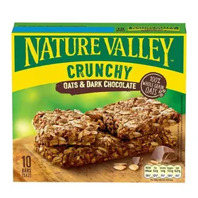 Nature Valley Crunchy Μπάρες Δημητριακών Μούσλι & Μαύρη Σοκολάτα 5x42γρ.