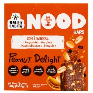 HEALTHY HABITS Μπάρες Peanut Delight Nood Bars 4x35g
