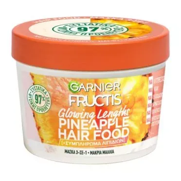 FRUCTIS HAIRFOOD PINEAPPLE ΜΑΣΚΑ 3 ΣΕ 1 390ML