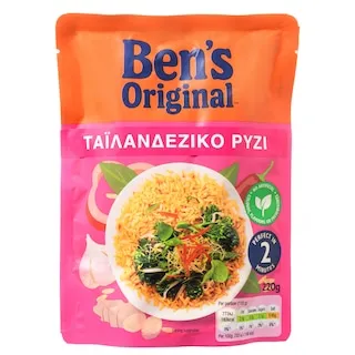 Ben's Original Ρύζι Ταϊλανδέζικο Ρύζι 2' Λεπτά 220gr