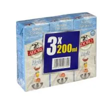 ADORO κρέμα γάλακτος light 3x200ml