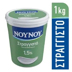 Στραγγιστό γιαούρτι ΝΟΥΝΟΥ 2% ή 5% 3x200gr