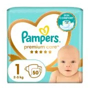 PAMPERS Premium Care Πάνες Νο1 2-5kg 50τεμ