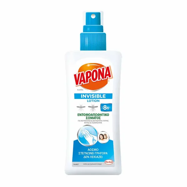 Εντομοαπωθητικό σώματος Vapona Invisible Lotion