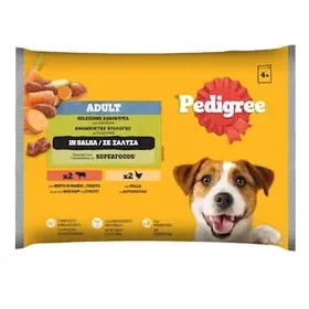PEDIGREE Σκυλοτροφή Μοσχάρι Συκώτι και Κοτόπουλο 4x100g