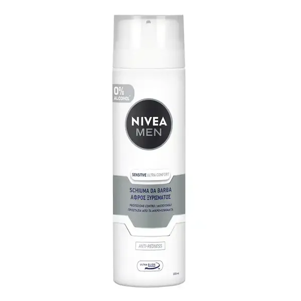 Nivea Men Sensitive Ultra Comfort Αφρός Ξυρίσματος 200ml