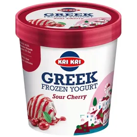 frozen yogurt παγωτό αγριοκέρασο