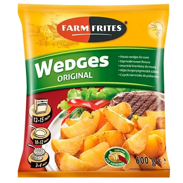wedges πατάτες προτηγανισμένες