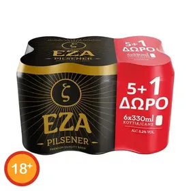 EZA pilsener 330ml 5+1 δώρο
