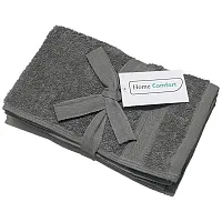 Home Comfort Πετσέτες Γκρι 30x50cm 100% Βαμβάκι Σετ 2