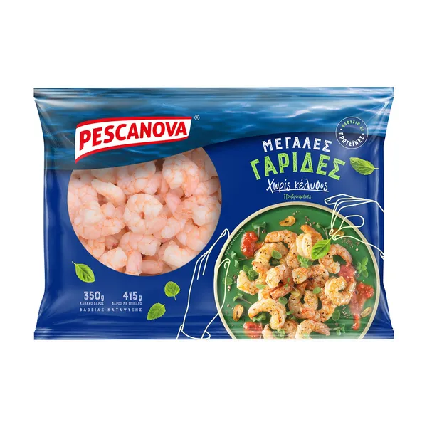 Γαρίδες Μεγάλες PESCANOVA Βρασμένες Αποφλοιωμένες Ινδο Ειρηνικού 350g