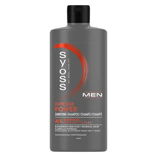 Syoss Men Intense Power Σαμπουάν Για Κανονικά Μαλλιά 440ml.