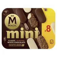 MAGIC Mini Classic Λευκή Σοκολάτα Αμυγδάλου 8x42,1γρ 55ml