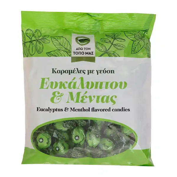 Μασούτης Από Τον Τόπο Μας Καραμέλες Ευκαλύπτου Menthol 200γρ.