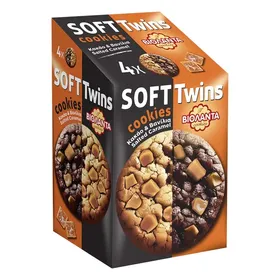 Soft cookies ΒΙΟΛΑΝΤΑ κακάο & βανίλια με καραμέλα 160gr