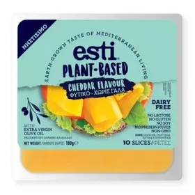 ESTI PLANT-BASED ΦΥΤΙΚΟ CHEDDAR FLAVOUR ΣΕ ΦΕΤΕΣ 180g