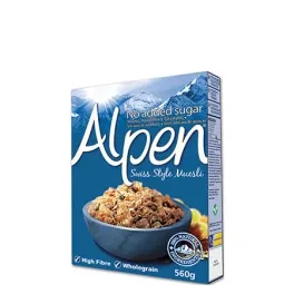 Alpen Muesli Χωρίς Πρόσθετη Ζάχαρη 560gr