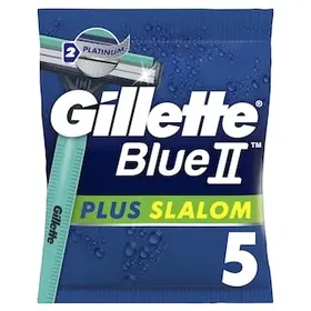 GILLETTE Ξυριστική Μηχανή Μιας Χρήσης Plus Slalom 5 Τεμάχια