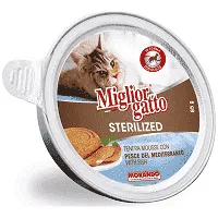 Migliorgatto Μους Ψάρι Στειρωμένες Γάτες 85gr