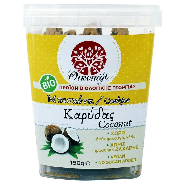 ΟΙΚΟΠΑΛ Μπισκότα Καρύδας 150 GR