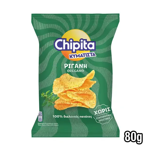 Chipita Chips Κυματιστά Ρίγανη 80γρ.