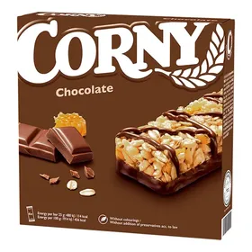 Μπάρες δημητριακών CORNY με σοκολάτα 6x25gr