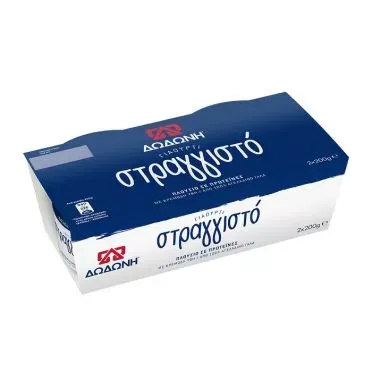 ΔΩΔΩΝΗ ΓΙΑΟΥΡΤΙ ΣΤΡΑΓΓΙΣΤΟ 8% 2x200g