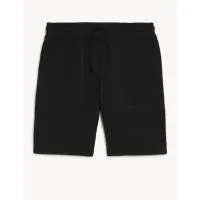 Ζέρσεϊ σορτς με κορδόνι Μαύρο S Marks & Spencer